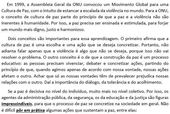 LEIA OS TEXTOS A SEGUIR PARA RESPONDER ÀS QUESTÕES DE 31