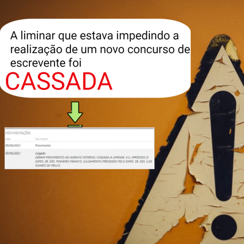 LIMINAR CASSADA!!!