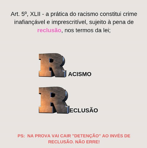 Prática de Racismo - Art. 5º, XLII